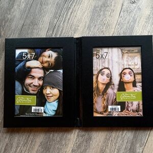 Black Double 5x7 Photo Frame. Cross Posted.